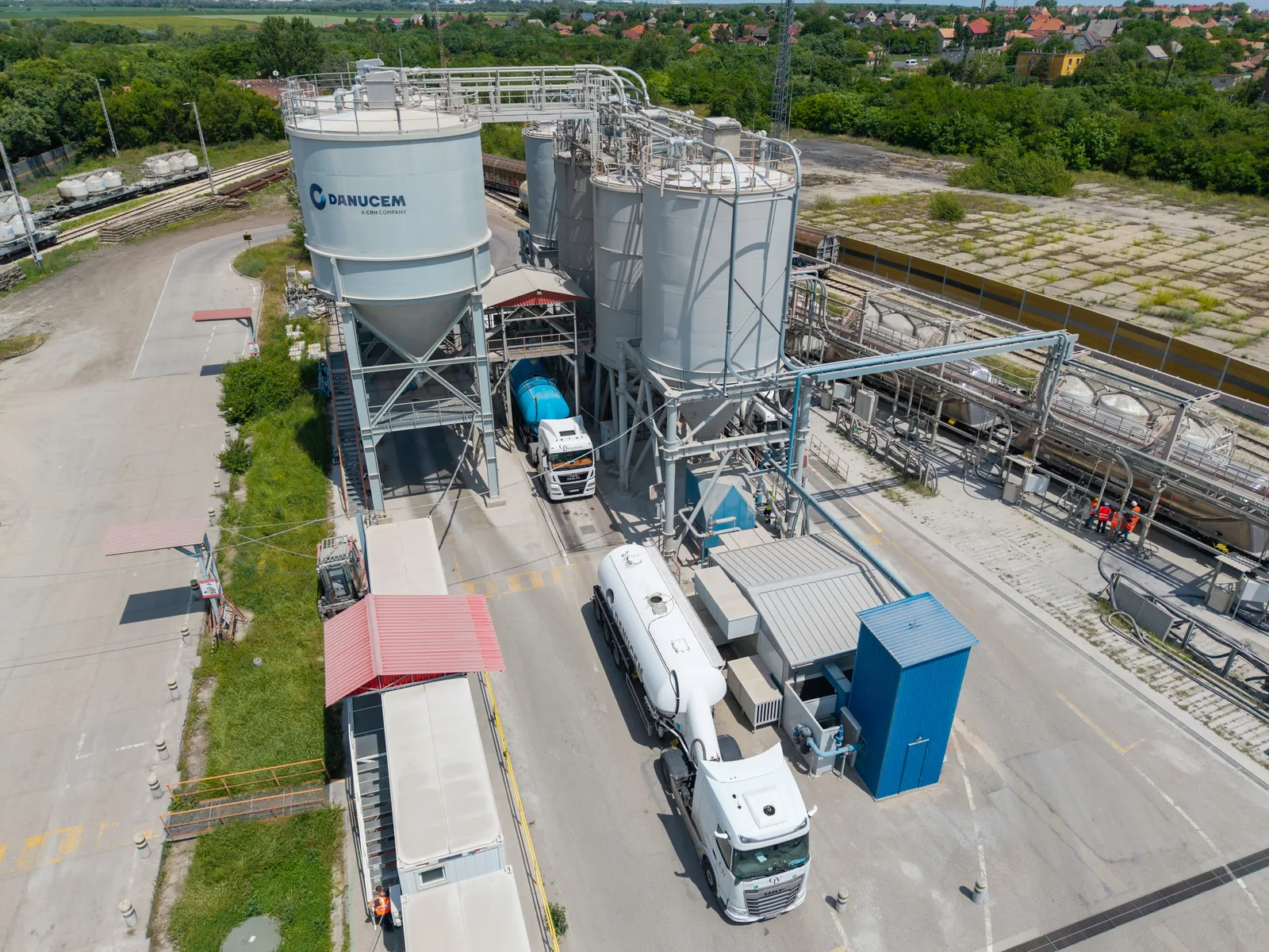 Aerial photography – DANUCEM Ercsi terminal (02) | Industry Photo