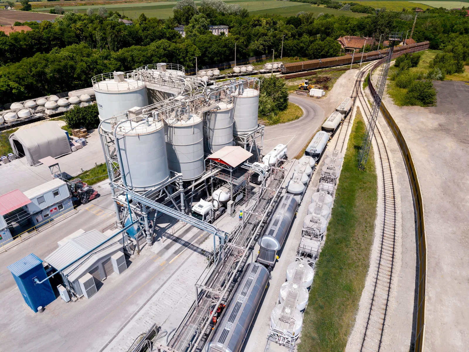 Aerial photography – DANUCEM Ercsi terminal (04) | Industry Photo